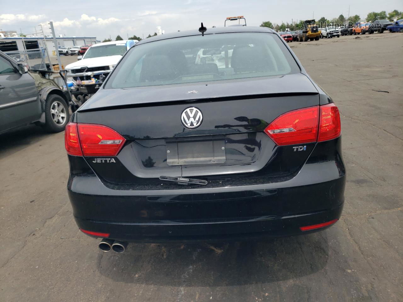 2011 Volkswagen Jetta Tdi Black vin: 3VWLL7AJ9BM123782