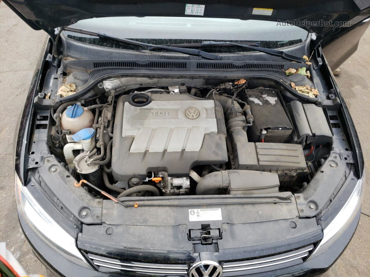 2011 Volkswagen Jetta Tdi Black vin: 3VWLL7AJ9BM123782