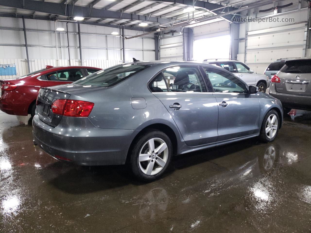 2011 Volkswagen Jetta Tdi Gray vin: 3VWLL7AJ9BM124804