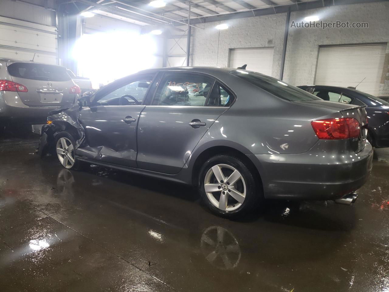 2011 Volkswagen Jetta Tdi Gray vin: 3VWLL7AJ9BM124804