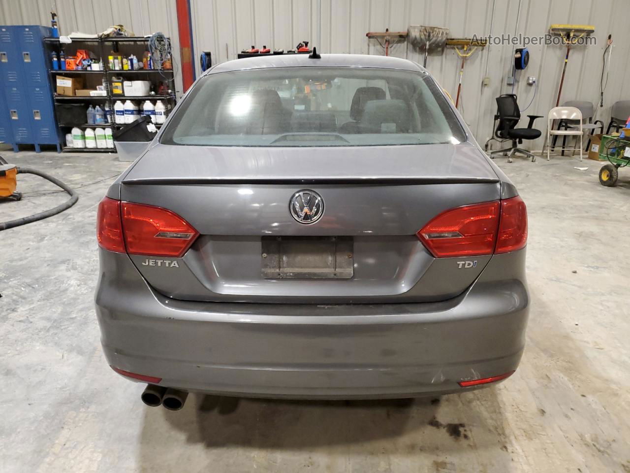 2012 Volkswagen Jetta Tdi Gray vin: 3VWLL7AJ9CM003921