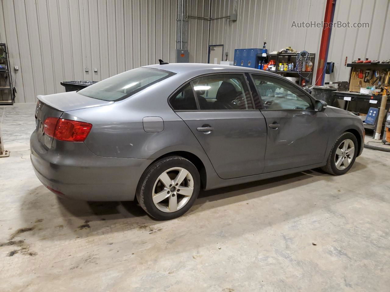 2012 Volkswagen Jetta Tdi Gray vin: 3VWLL7AJ9CM003921