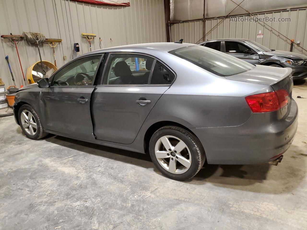 2012 Volkswagen Jetta Tdi Gray vin: 3VWLL7AJ9CM003921