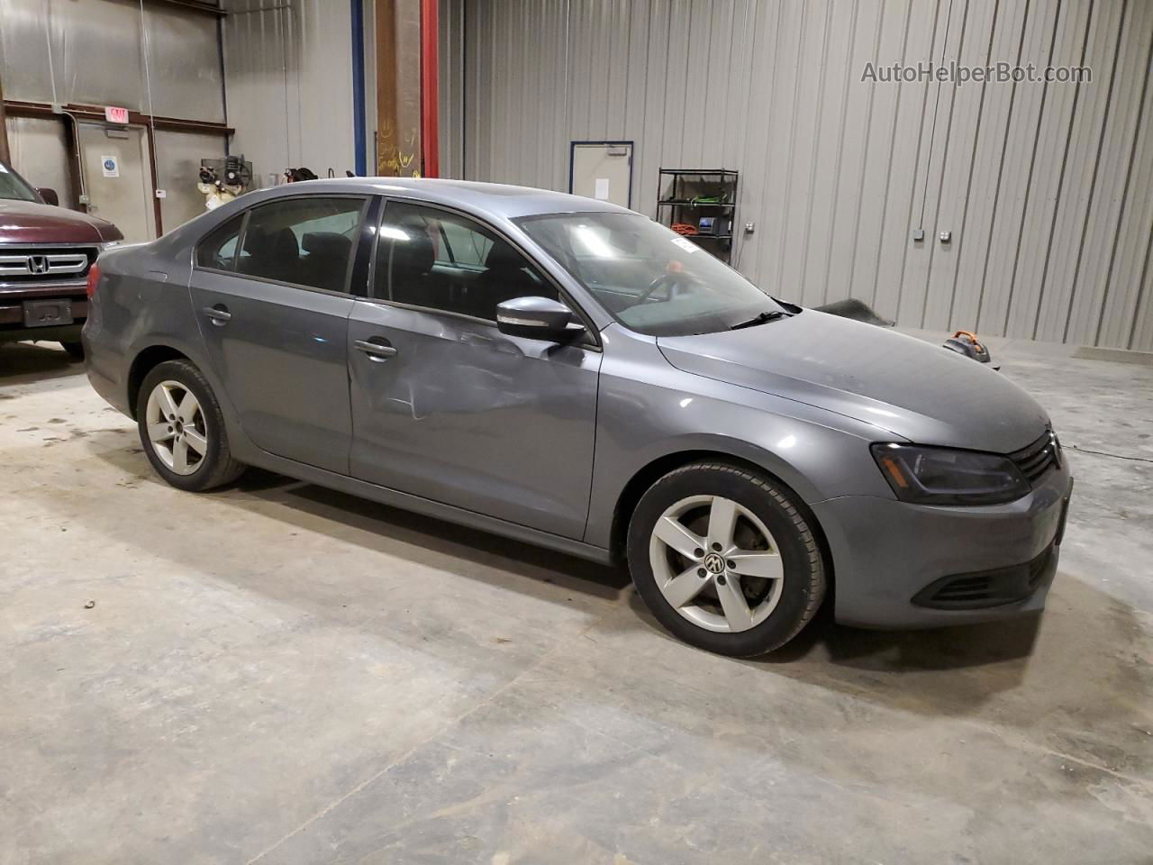 2012 Volkswagen Jetta Tdi Gray vin: 3VWLL7AJ9CM003921