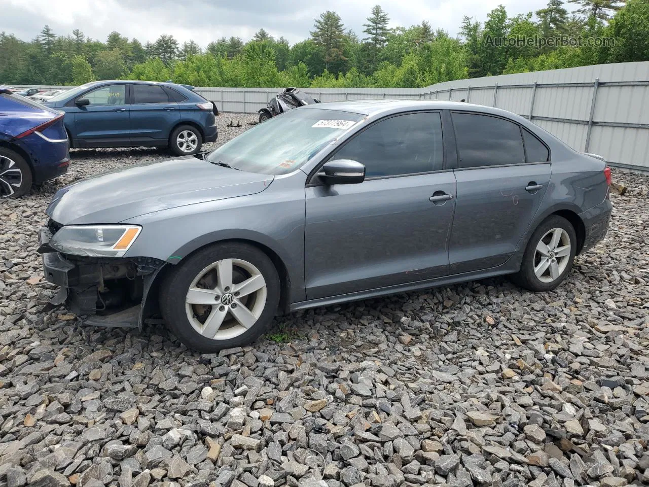 2012 Volkswagen Jetta Tdi Gray vin: 3VWLL7AJ9CM319738