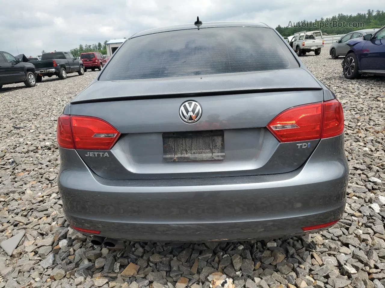 2012 Volkswagen Jetta Tdi Gray vin: 3VWLL7AJ9CM319738