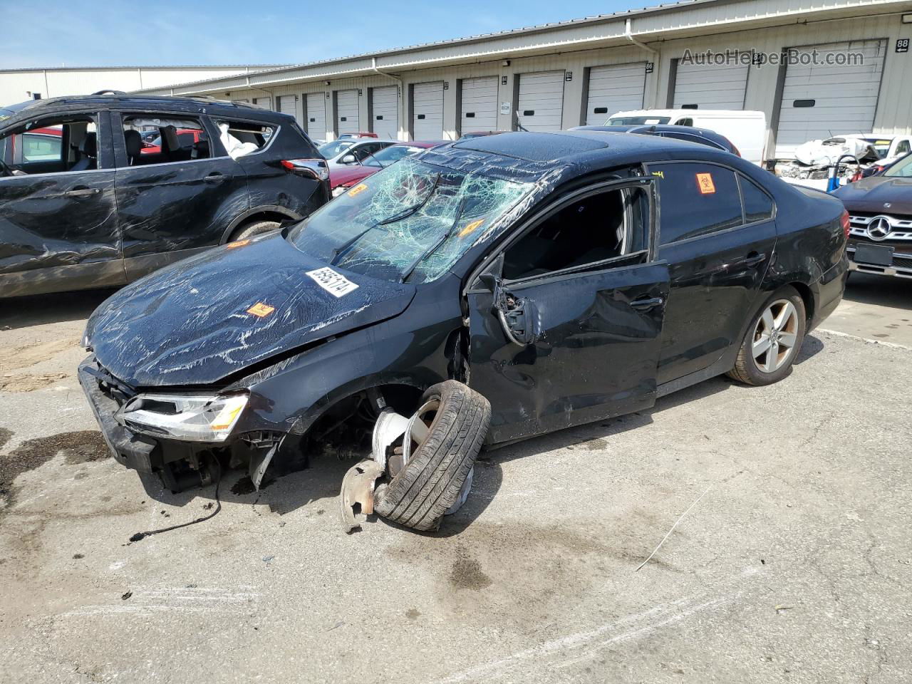 2012 Volkswagen Jetta Tdi Black vin: 3VWLL7AJ9CM337995