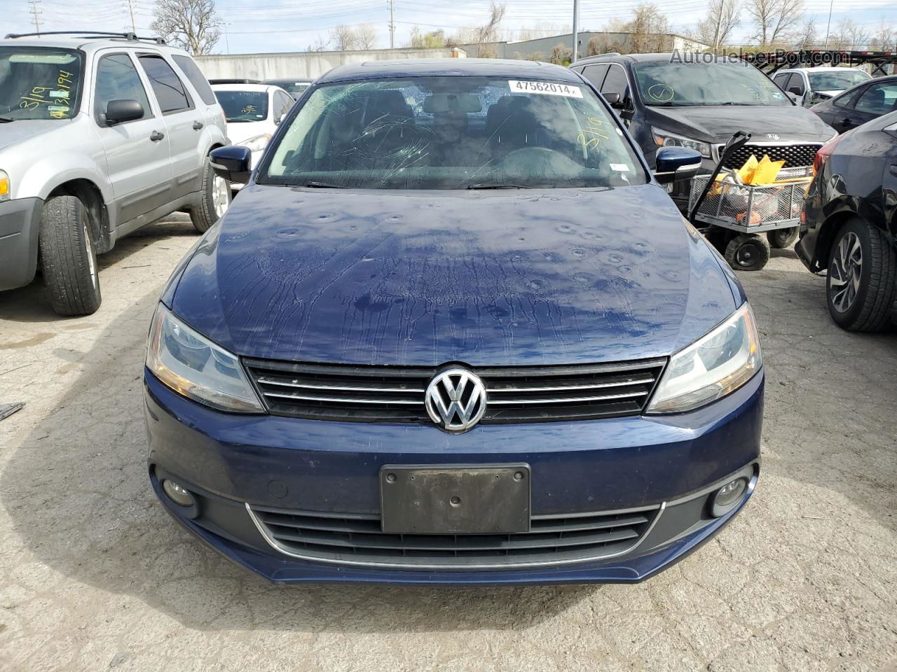 2012 Volkswagen Jetta Tdi Синий vin: 3VWLL7AJ9CM425994