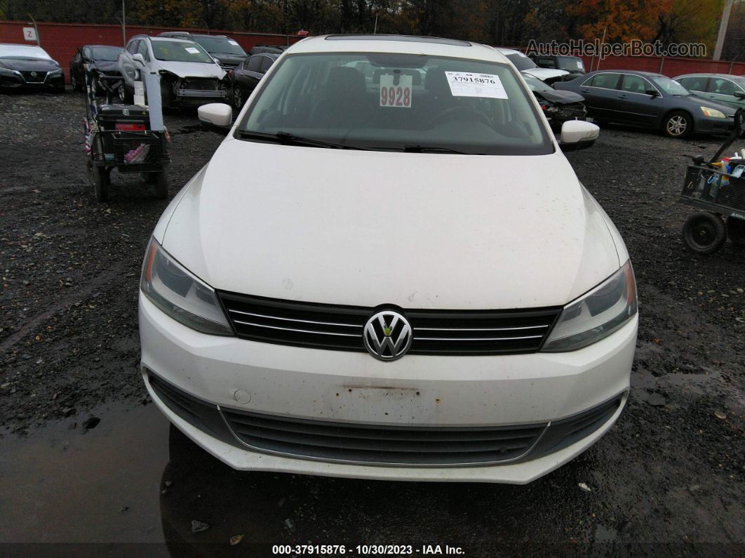 2013 Volkswagen Jetta 2.0l Tdi White vin: 3VWLL7AJ9DM291313