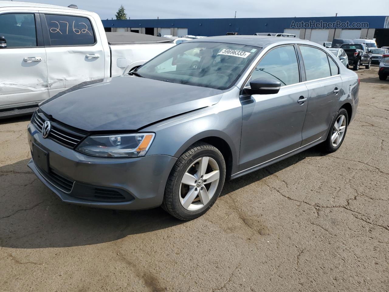 2013 Volkswagen Jetta Tdi Blue vin: 3VWLL7AJ9DM382470