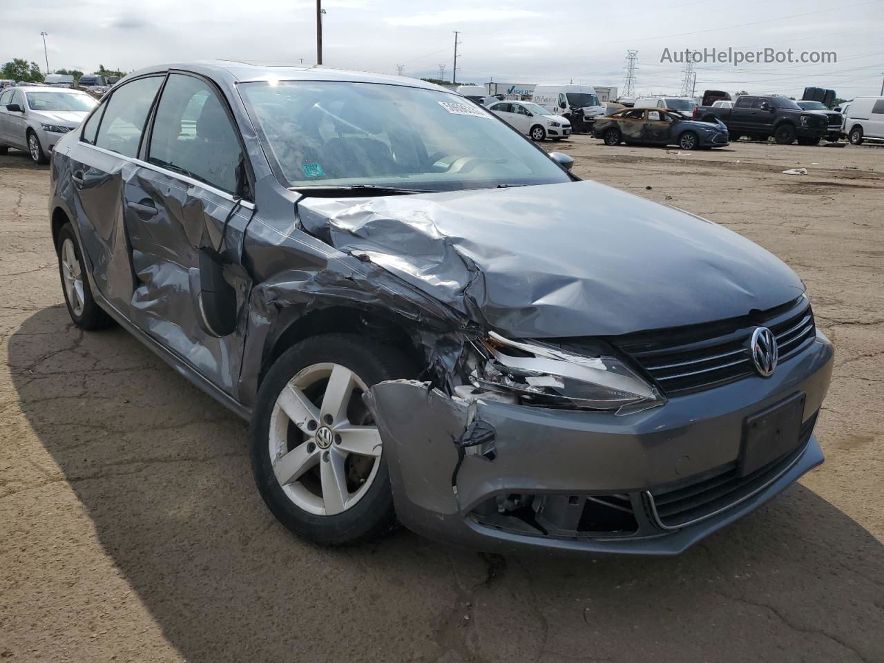 2013 Volkswagen Jetta Tdi Blue vin: 3VWLL7AJ9DM382470