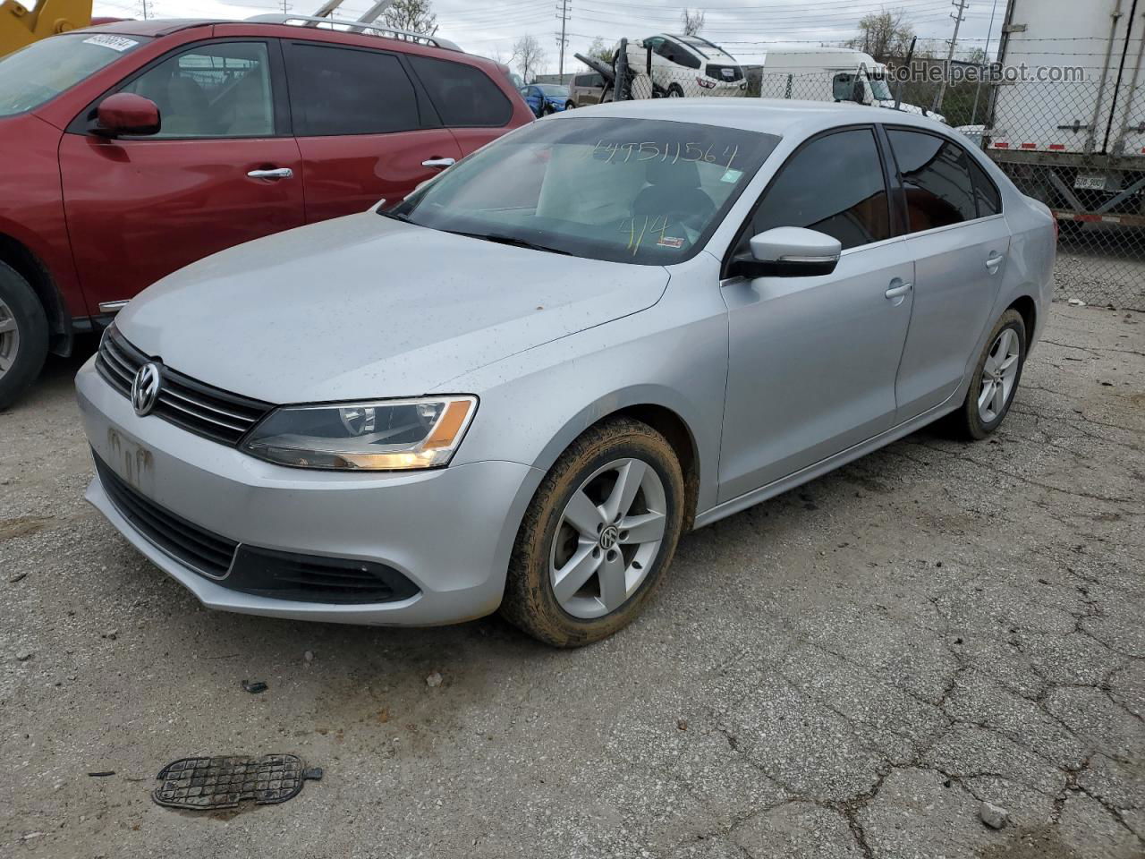 2013 Volkswagen Jetta Tdi Gray vin: 3VWLL7AJ9DM414317