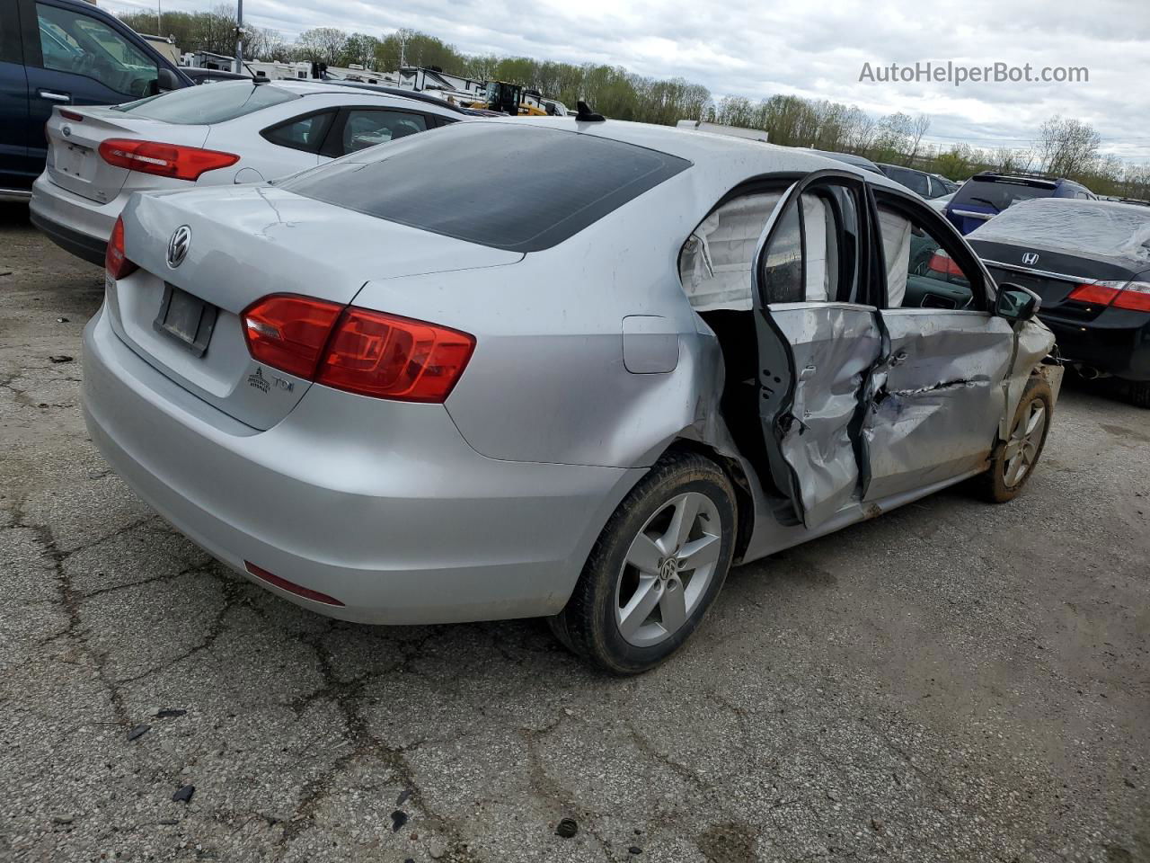 2013 Volkswagen Jetta Tdi Gray vin: 3VWLL7AJ9DM414317