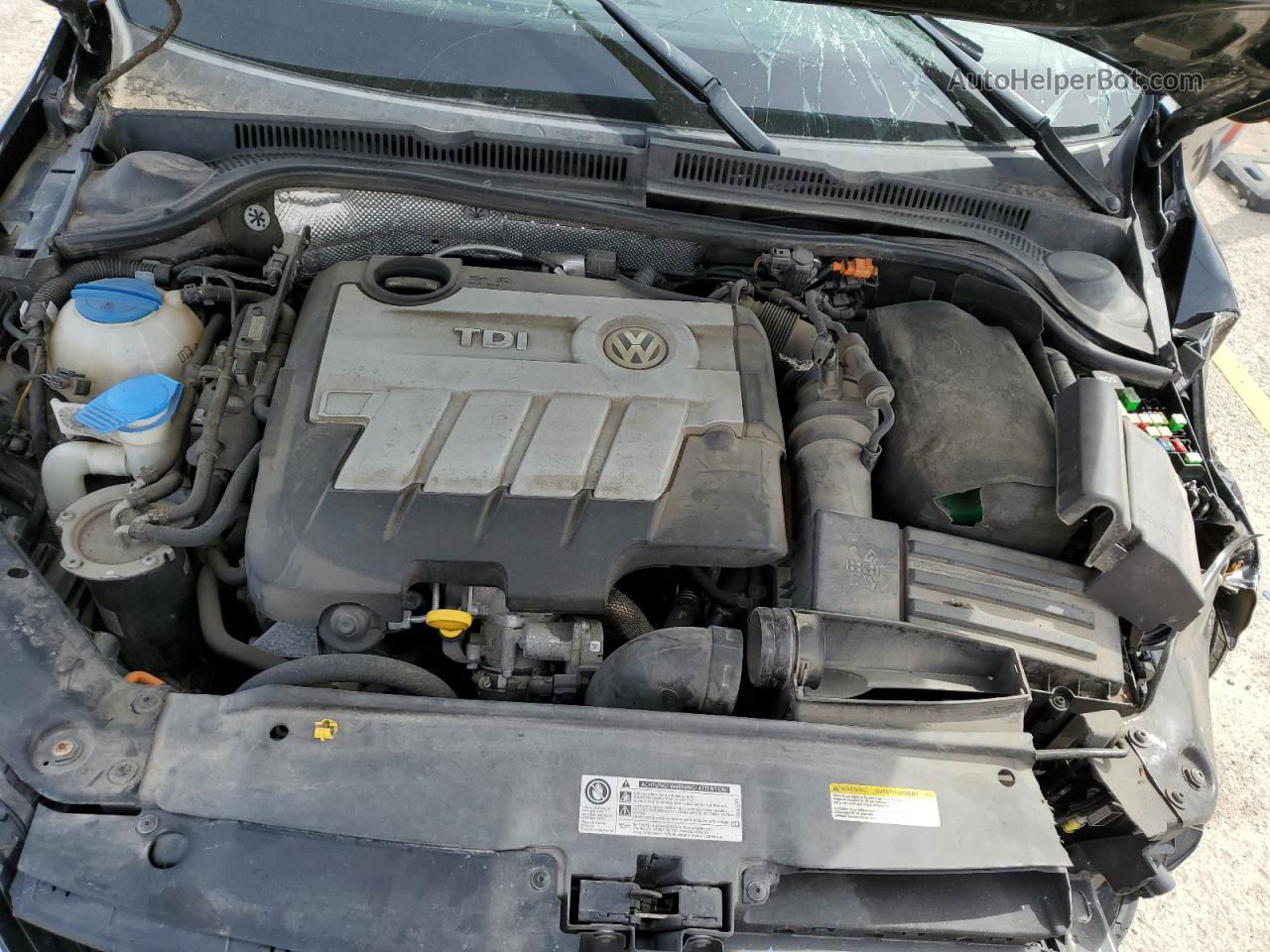 2014 Volkswagen Jetta Tdi Черный vin: 3VWLL7AJ9EM416084