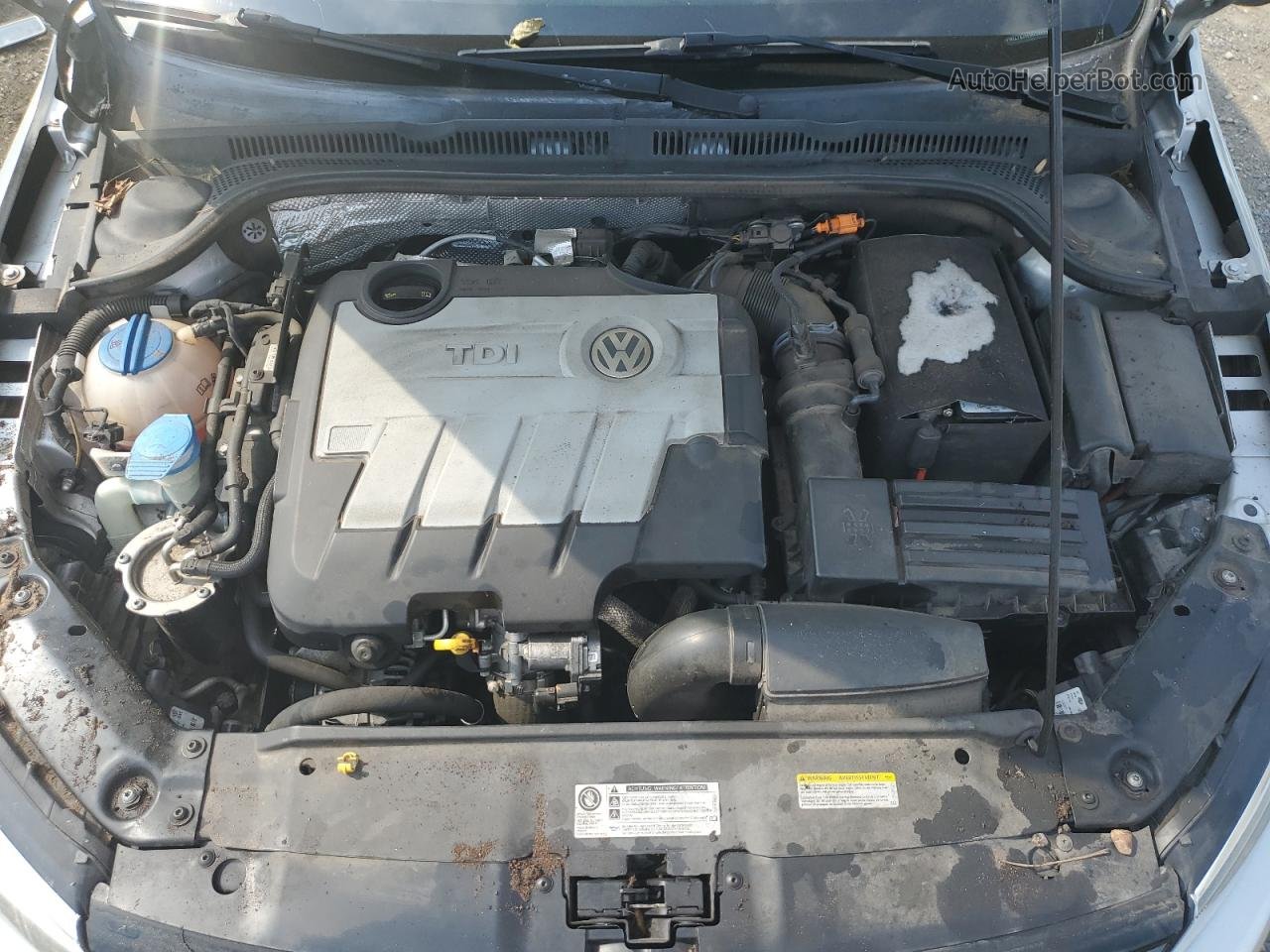 2014 Volkswagen Jetta Tdi Серебряный vin: 3VWLL7AJ9EM424573