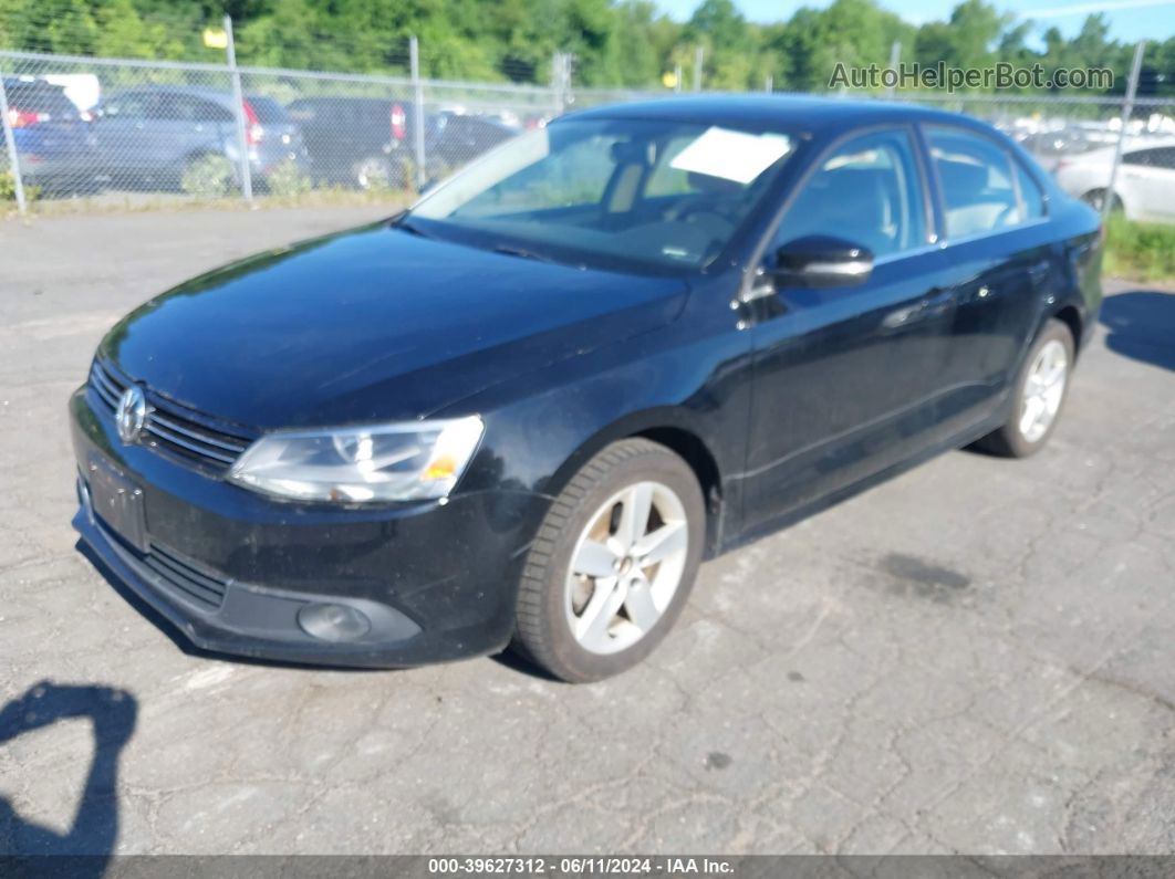 2011 Volkswagen Jetta 2.0l Tdi Black vin: 3VWLL7AJXBM121667