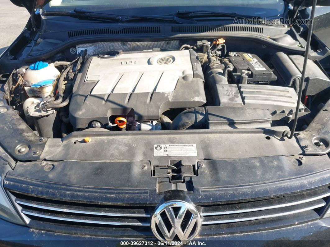 2011 Volkswagen Jetta 2.0l Tdi Black vin: 3VWLL7AJXBM121667