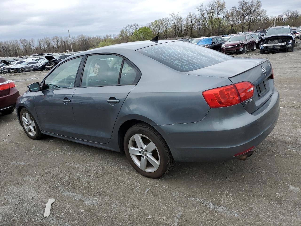 2012 Volkswagen Jetta Tdi Gray vin: 3VWLL7AJXCM396263