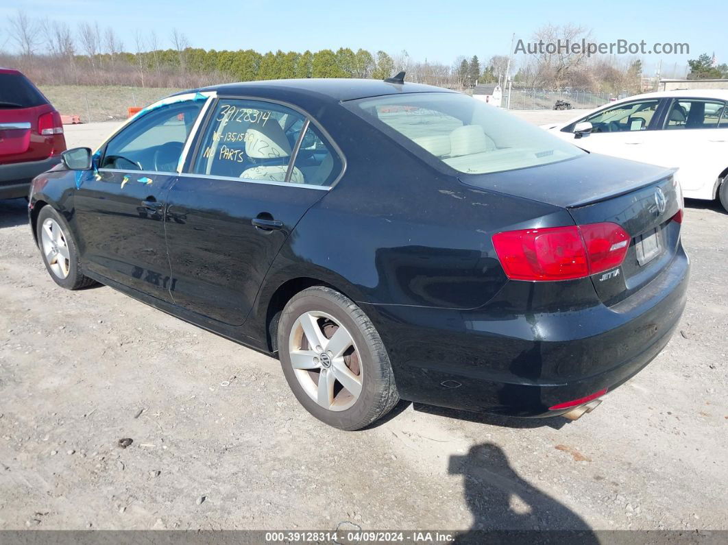 2012 Volkswagen Jetta 2.0l Tdi Black vin: 3VWLL7AJXCM405754