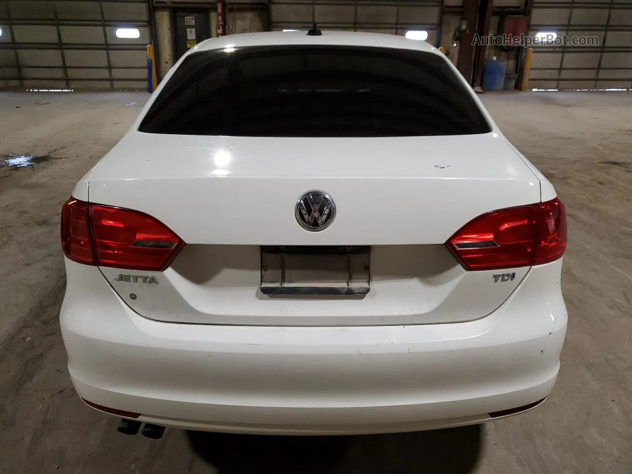 2013 Volkswagen Jetta Tdi White vin: 3VWLL7AJXDM205572