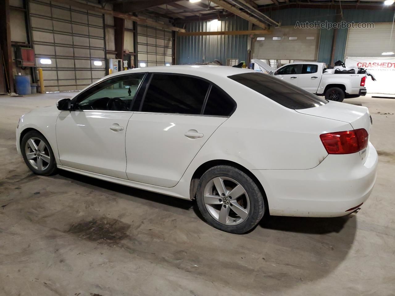 2013 Volkswagen Jetta Tdi White vin: 3VWLL7AJXDM205572