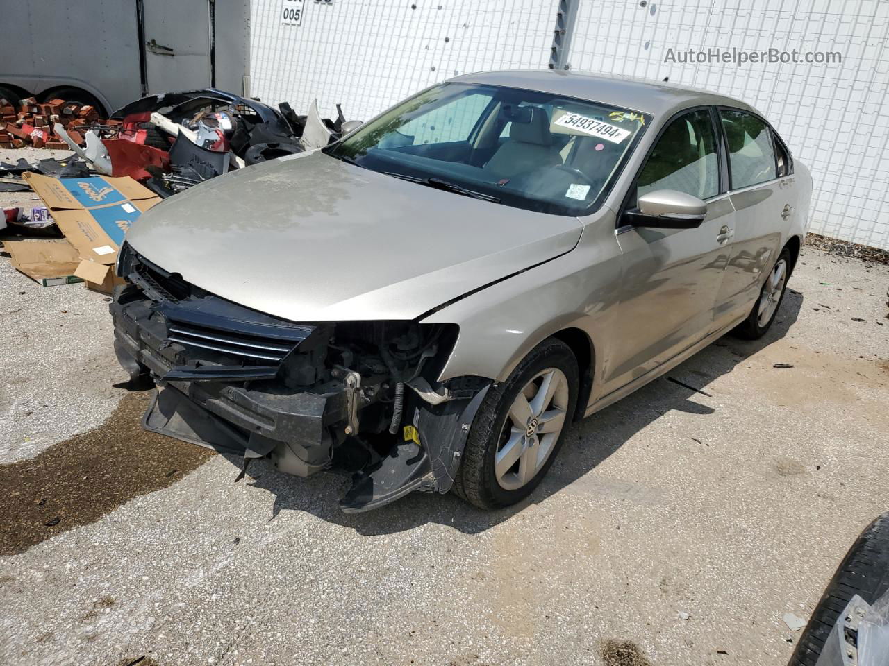 2013 Volkswagen Jetta Tdi Gray vin: 3VWLL7AJXDM212442