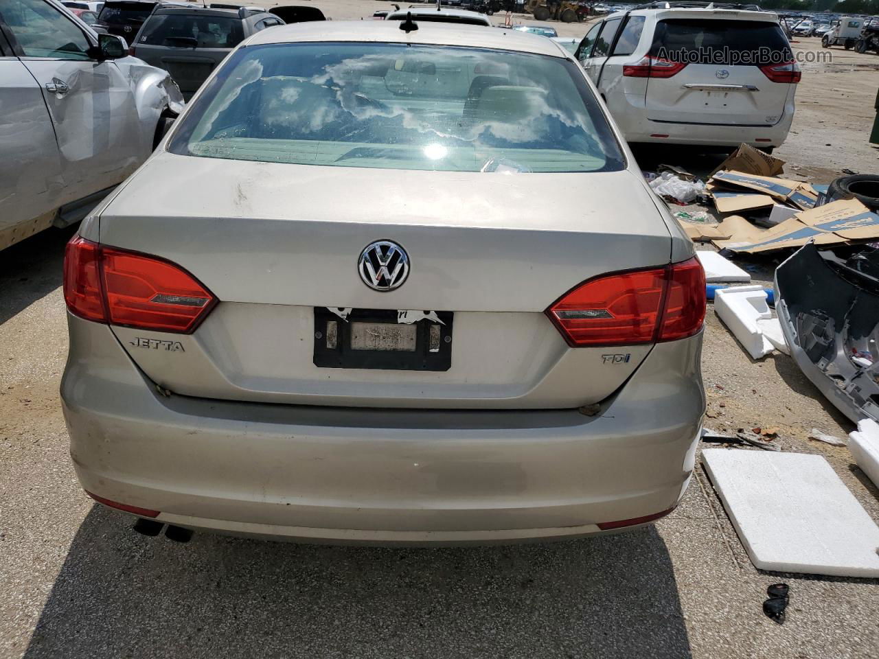 2013 Volkswagen Jetta Tdi Gray vin: 3VWLL7AJXDM212442