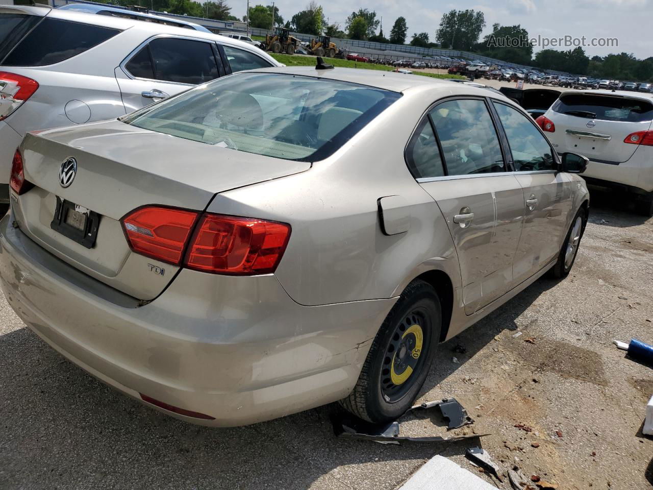 2013 Volkswagen Jetta Tdi Gray vin: 3VWLL7AJXDM212442