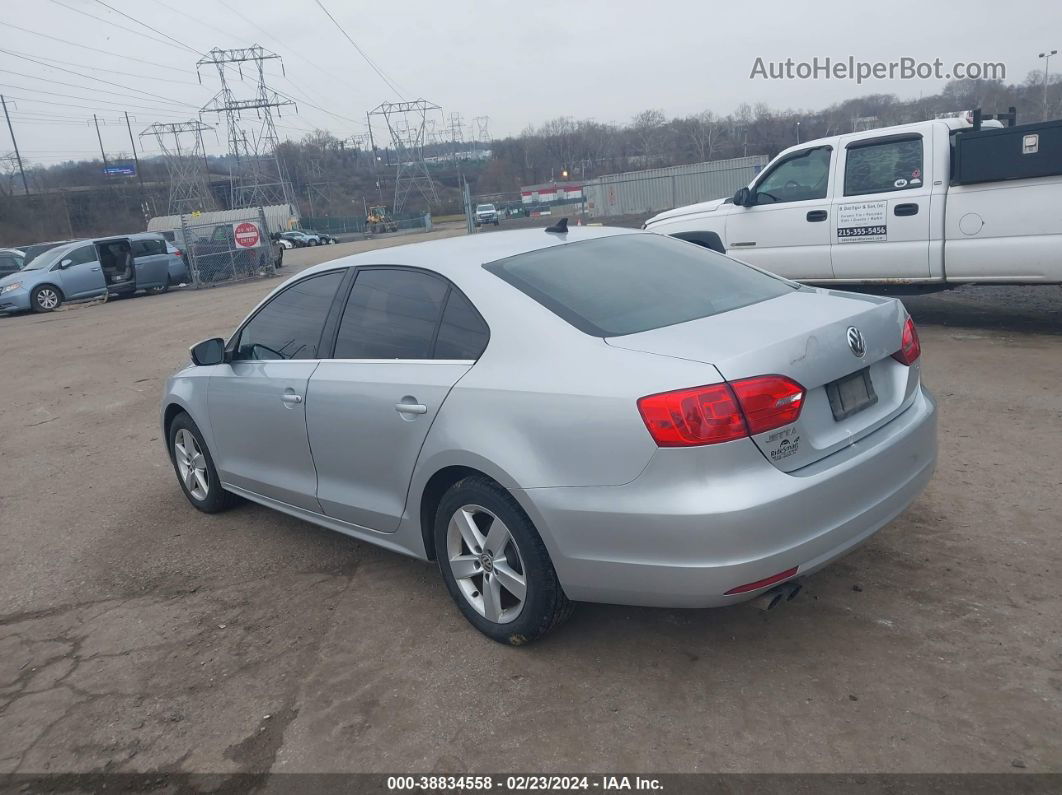 2013 Volkswagen Jetta 2.0l Tdi Silver vin: 3VWLL7AJXDM351390