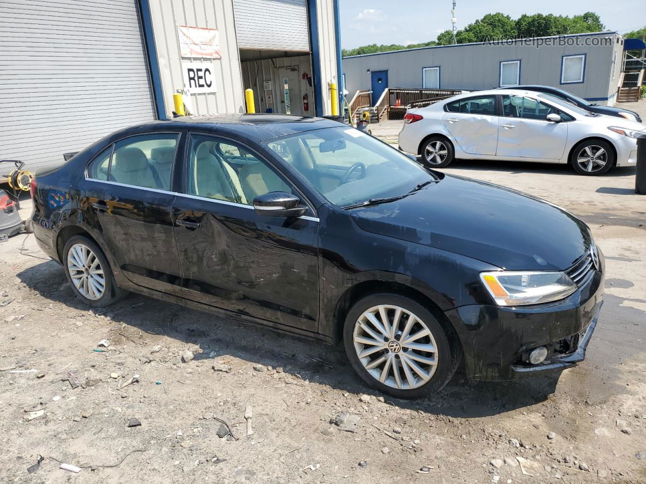 2012 Volkswagen Jetta Sel Black vin: 3VWLP7AJ2CM423699