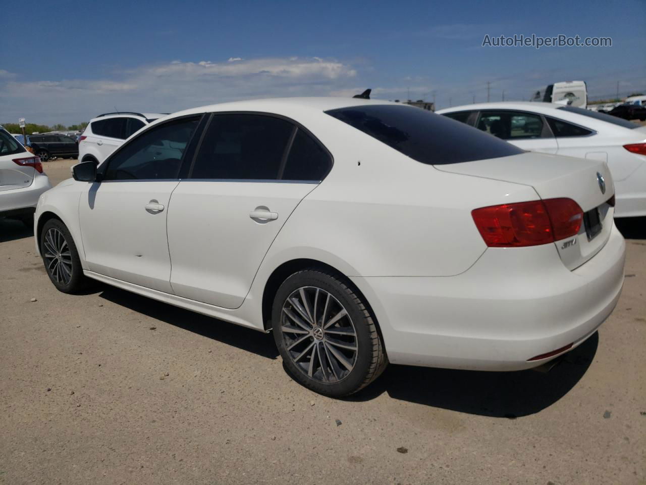 2012 Volkswagen Jetta Sel White vin: 3VWLP7AJ2CM451017