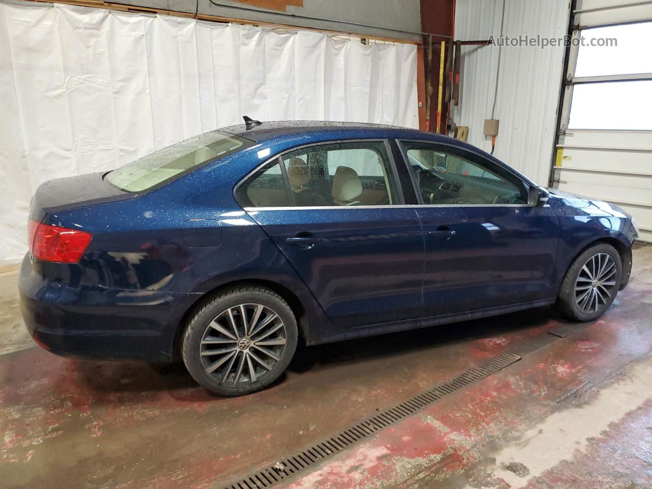 2012 Volkswagen Jetta Sel Blue vin: 3VWLP7AJ6CM423852