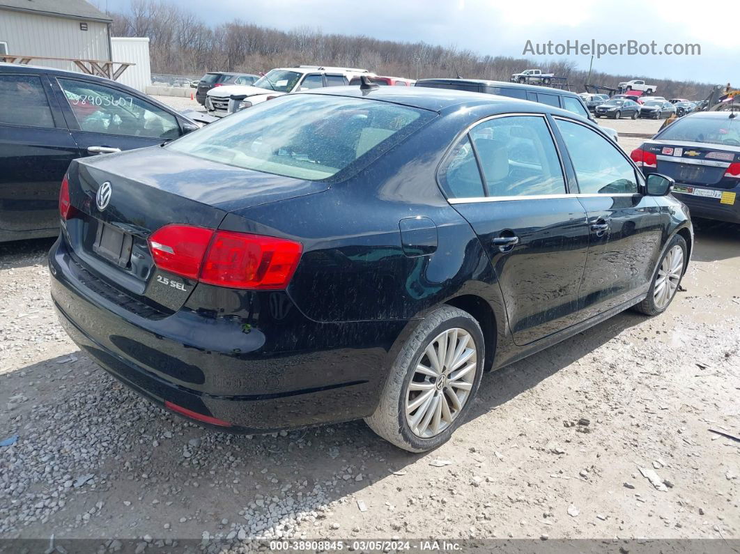 2013 Volkswagen Jetta 2.5l Sel Black vin: 3VWLP7AJ6DM251520