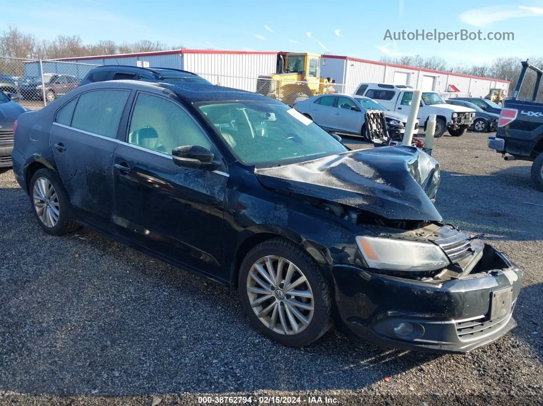 2013 Volkswagen Jetta 2.5l Sel Черный vin: 3VWLP7AJ6DM449367