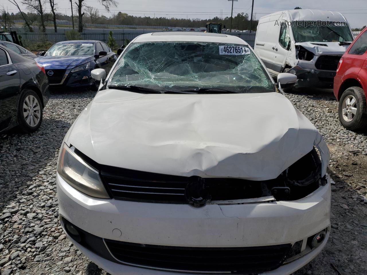 2013 Volkswagen Jetta Sel White vin: 3VWLP7AJ8DM235867