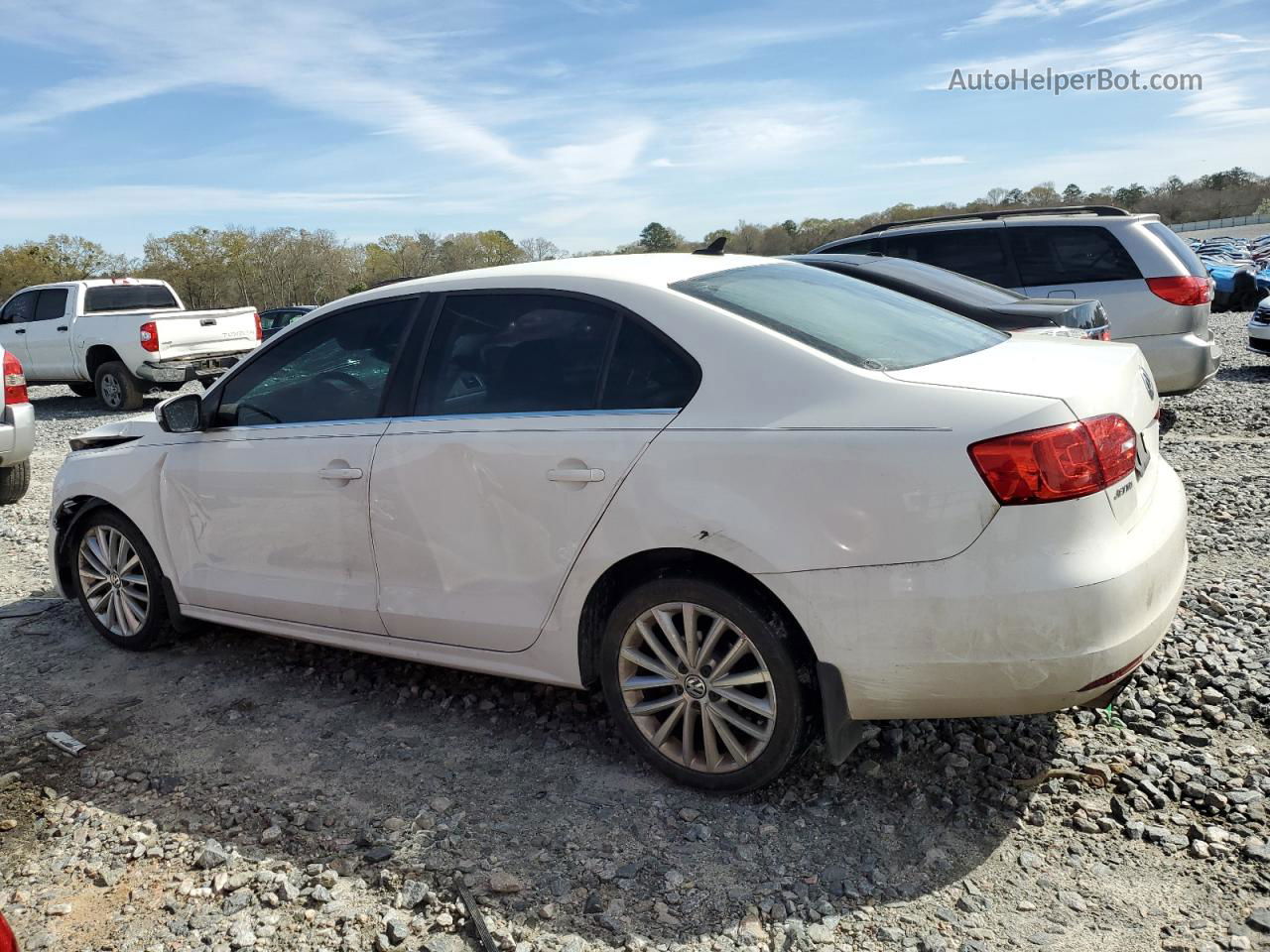 2013 Volkswagen Jetta Sel Белый vin: 3VWLP7AJ8DM235867