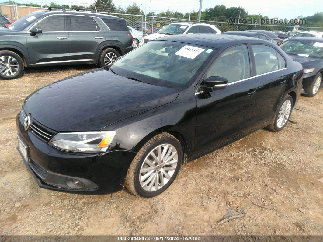 2012 Volkswagen Jetta 2.5l Sel Черный vin: 3VWLP7AJ9CM324068