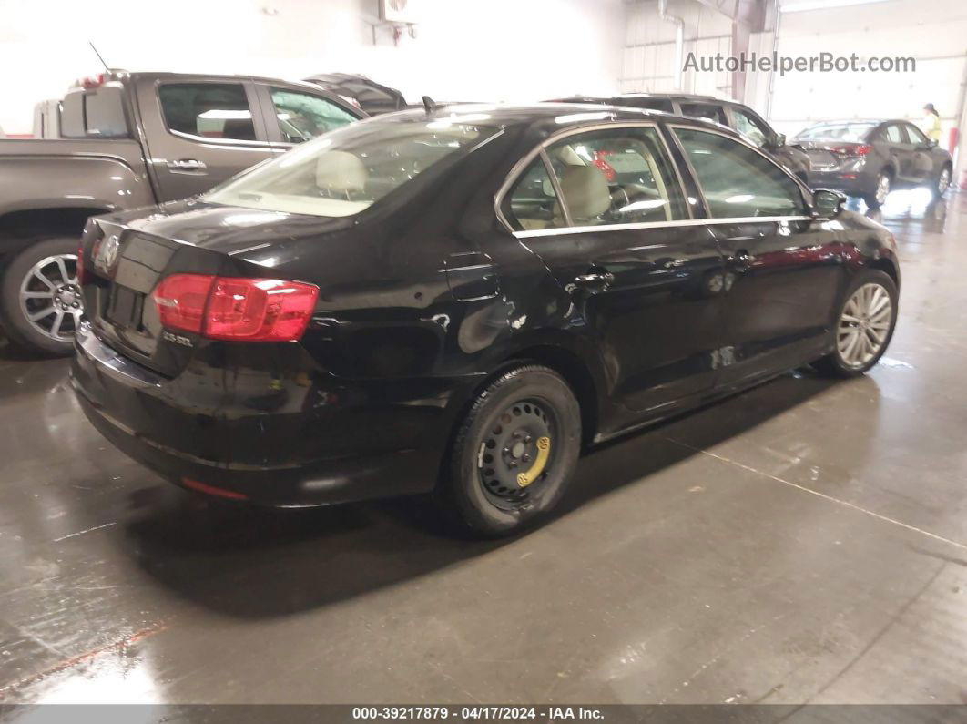 2013 Volkswagen Jetta 2.5l Sel Черный vin: 3VWLP7AJ9DM394932