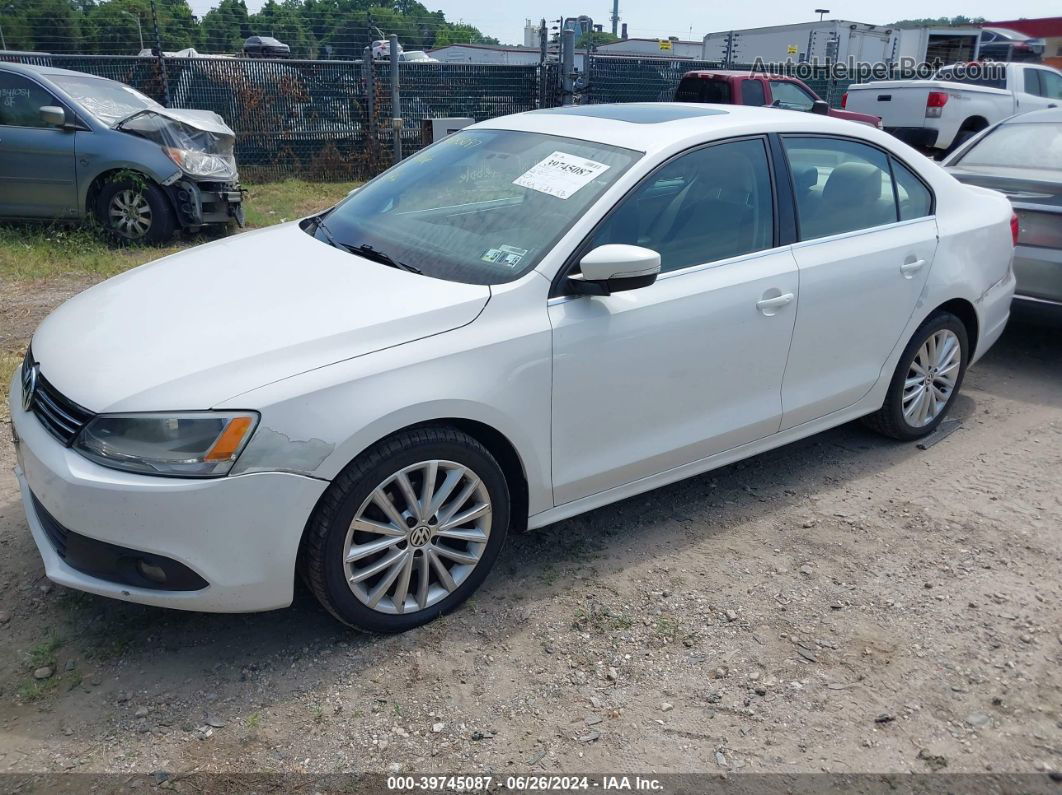 2013 Volkswagen Jetta 2.5l Sel White vin: 3VWLP7AJXDM430529