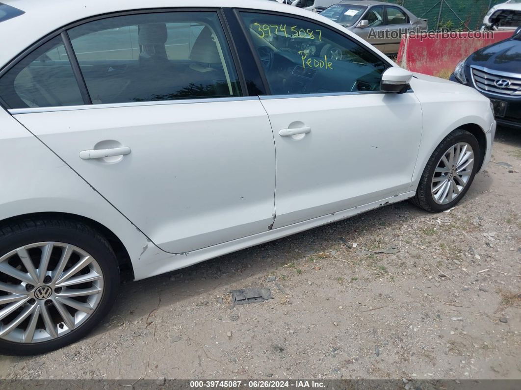 2013 Volkswagen Jetta 2.5l Sel Белый vin: 3VWLP7AJXDM430529