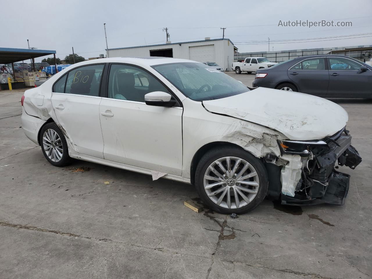 2012 Volkswagen Jetta Sel White vin: 3VWLX7AJ0CM361915