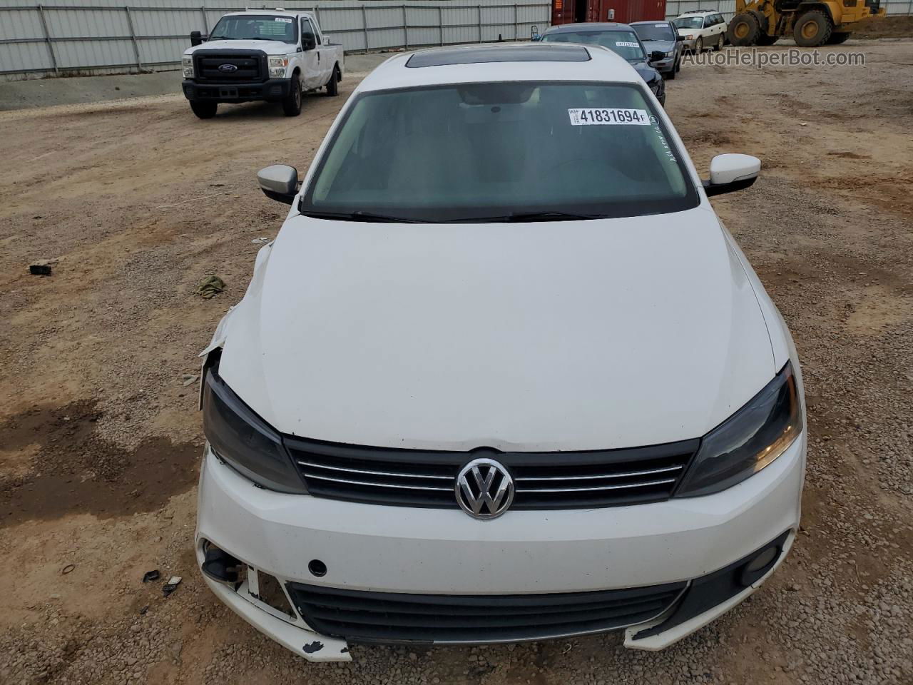 2011 Volkswagen Jetta Sel White vin: 3VWLX7AJ1BM348072