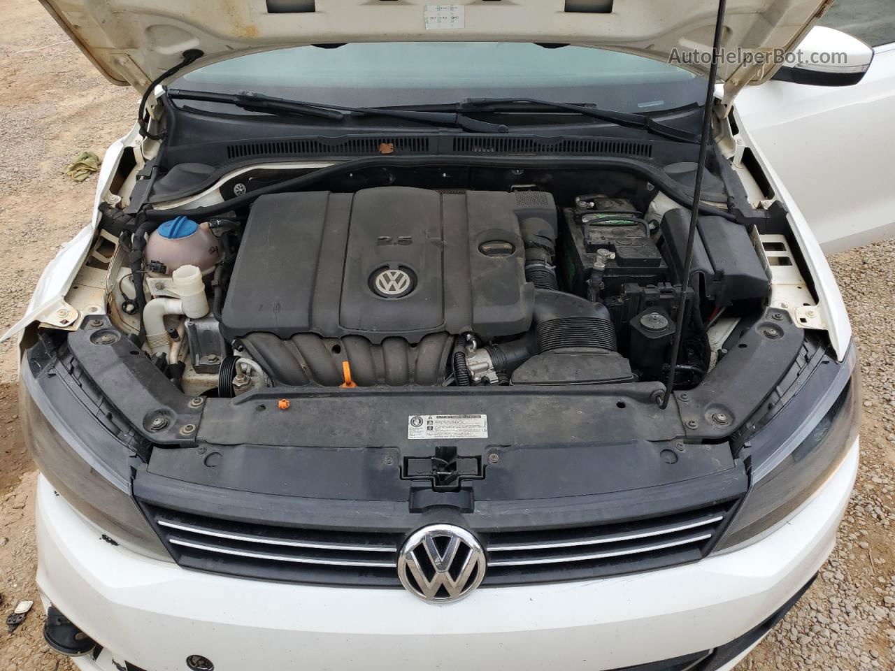 2011 Volkswagen Jetta Sel Белый vin: 3VWLX7AJ1BM348072