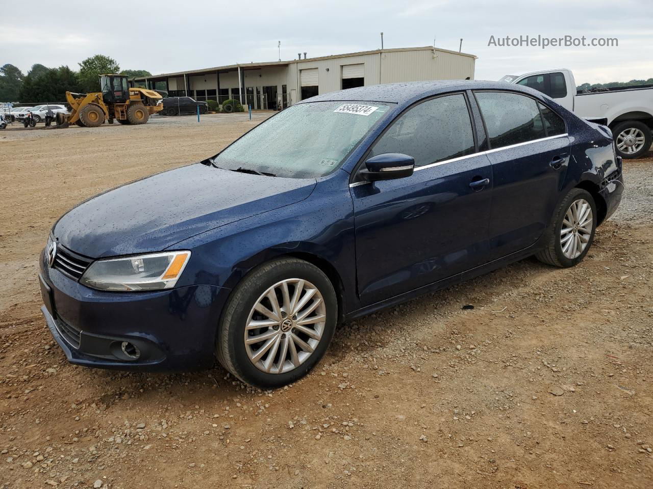 2012 Volkswagen Jetta Sel Blue vin: 3VWLX7AJ1CM304476