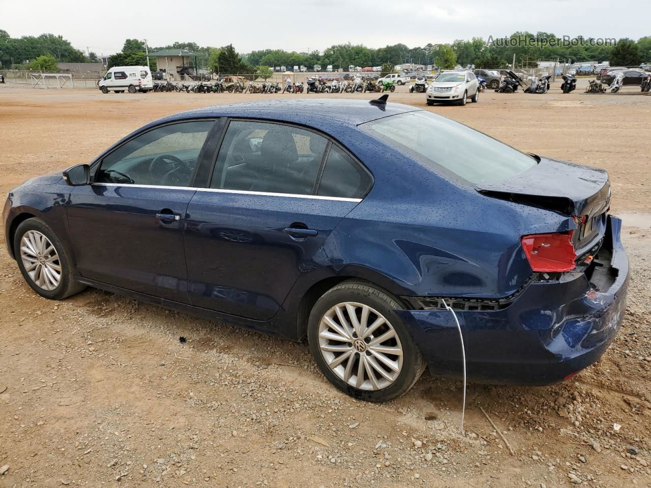 2012 Volkswagen Jetta Sel Blue vin: 3VWLX7AJ1CM304476