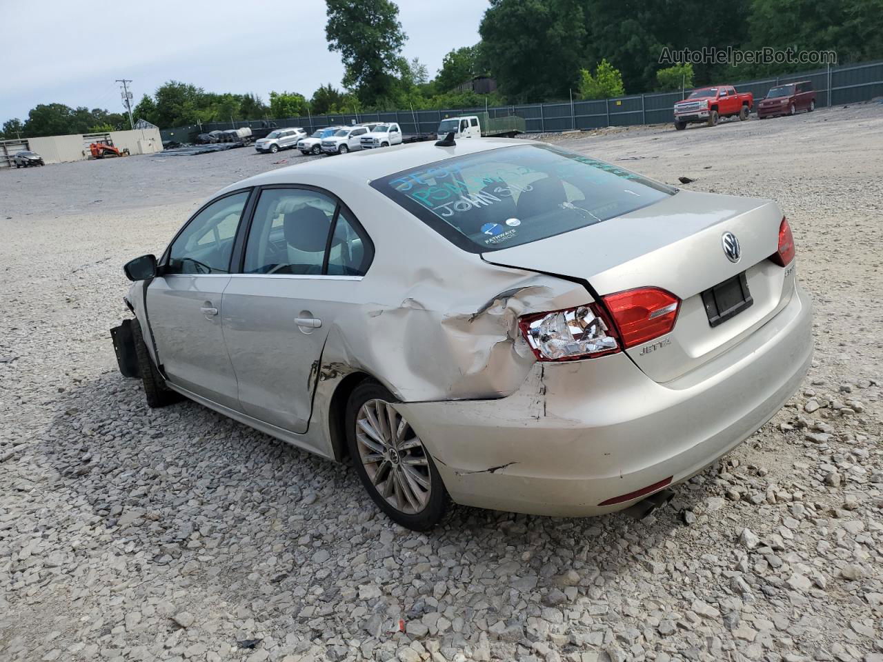 2011 Volkswagen Jetta Sel Beige vin: 3VWLX7AJ2BM012592