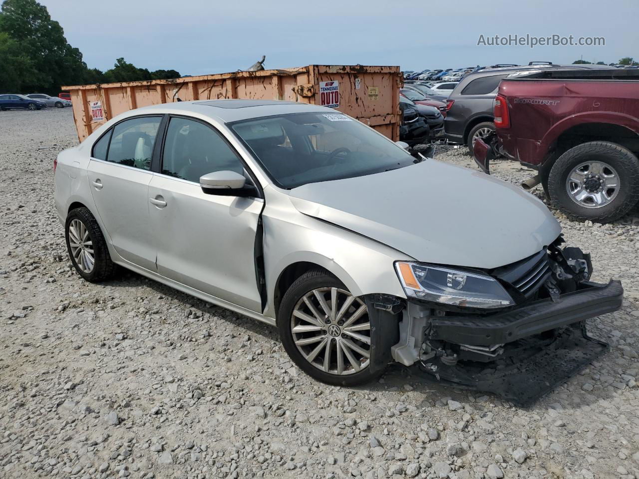 2011 Volkswagen Jetta Sel Beige vin: 3VWLX7AJ2BM012592