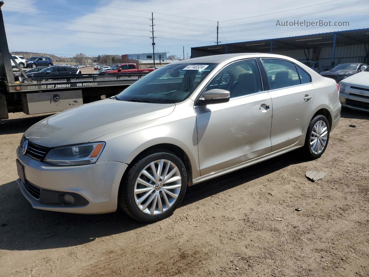 2013 Volkswagen Jetta Sel Gold vin: 3VWLX7AJ2DM237193