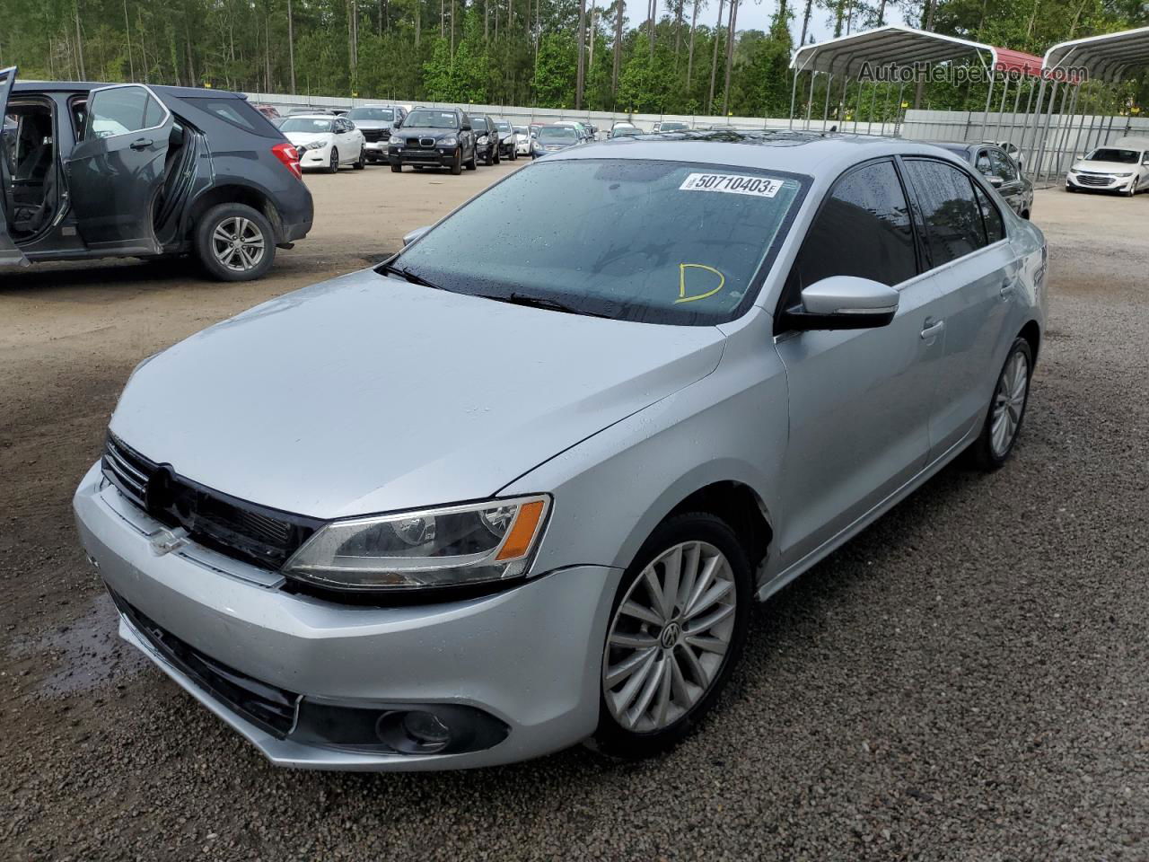 2011 Volkswagen Jetta Sel Silver vin: 3VWLX7AJ3BM330091