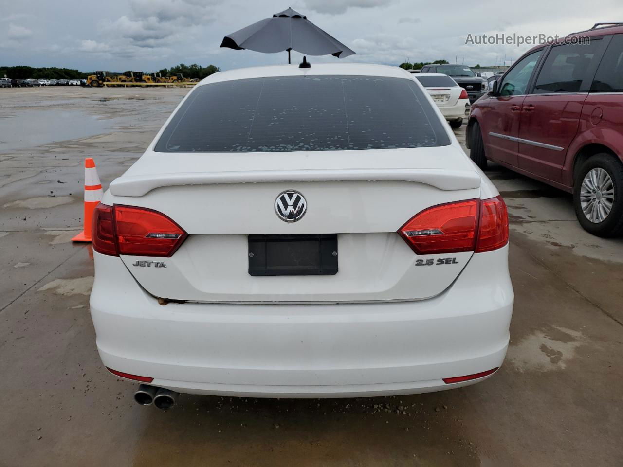 2011 Volkswagen Jetta Sel White vin: 3VWLX7AJ3BM366539